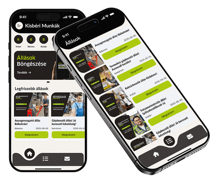 Kisbéri Munkák Applikáció